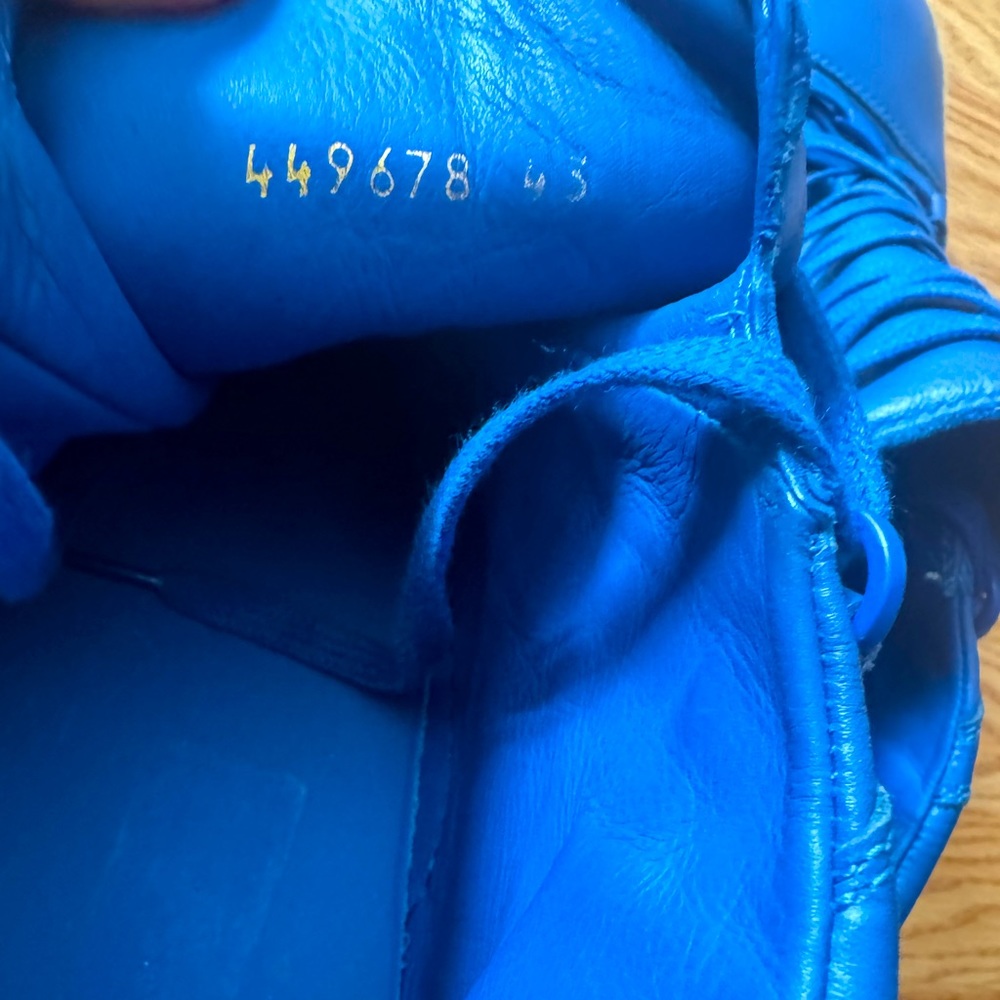 Balenciaga Arena High Blue Leather Sneakers